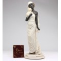 statueta " Art Deco Lady ".  Auro Belcari . 1987 new old stock !